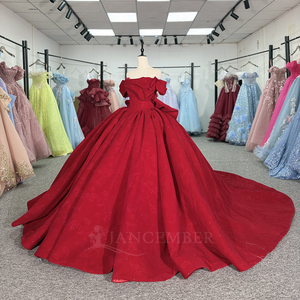 Robe de soirée de luxe vintage Dy6810 en organza couleur bonbon, ornée de paillettes, style princesse, pour Quinceañera - Product Image 3