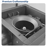Ventilateur axial à haut débit d'air DCFAIR HVAC, double roulement à billes, AC 110V, ventilateur d'extraction monté au plafond pour cuisine et salle de bain
