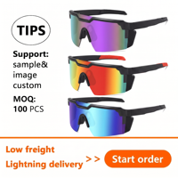 Lunettes de soleil de sport coupe-vent transfrontalières très vendues, lunettes de protection extérieures avec monture PC et protection UV pour hommes