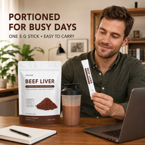 Proveedor de Fábrica: Polvo de Hígado de Res con 4g de Proteína, Vitamina <span class=keywords><strong>B12</strong></span>, Hierro y Cobre en 20 Sobres Individuales - Product Image 6