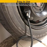 Adaptateur de tuyau de gonflage de pneu, mandrin à air avec adaptateur de tuyau tressé pour compresseur d'air