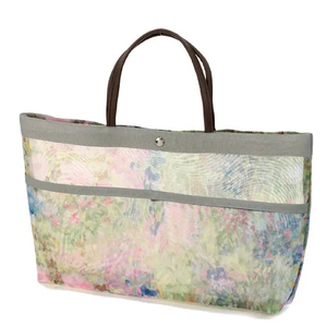 Sac fourre-tout pour femmes, poignée fleurie, sac en maille, écologique, réutilisable, sac fourre-tout pour femmes - Product Image 1