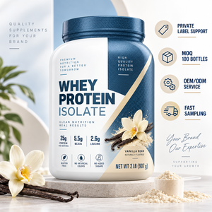 Fabricant OEM ODM de protéines de lactosérum hydrolysées en poudre, isolat végétalien, supplément protéiné à marque privée, formule personnalisée pour le <span class=keywords><strong>sport</strong></span> - Product Image 1