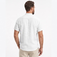 T-shirts Henley classiques à manches courtes en coton et fibre de bambou pour hommes, avec logo personnalisé, col boutonné, coupe décontractée et légère