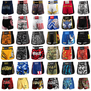 Pantalones Cortos de Boxeo de Alta Calidad para Entrenamiento de <span class=keywords><strong>Muay</strong></span> <span class=keywords><strong>Thai</strong></span> en Tailandia, con Abertura Alta, Tradicionales - Product Image 2