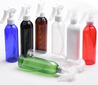 Botol semprot plastik penjualan laris 100ml 250ml 300ml 500ml Di Amber hitam biru putih dengan tutup nozel semprotan pompa