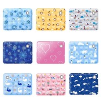 Tapis rafraîchissant pour animaux de compagnie, résistant aux morsures, rempli d'eau, avec motif flocon de neige pour chiens et chats - Utilisation estivale, luxe moderne, lavable