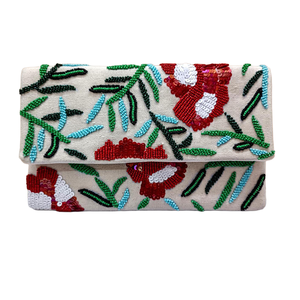 Bolso de mano étnico hecho a mano con cuentas y cremallera, de calidad de exportación, perfecto para bodas, fiestas y celebraciones. Disponible en grandes cantidades. - Product Image 4