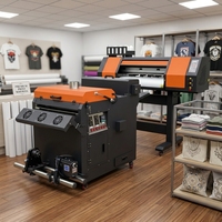 Impresora DTF de 700 mm, Conjunto Todo en Uno, Cabezal de Impresión Dual, Plataforma de Succión Automática para Impresión de Películas PET por Transferencia de Calor para Prendas de Vestir