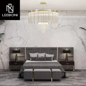 Cabecera Grande de Cuero, Cama Doble <span class=keywords><strong>King</strong></span> Size, Juego de Muebles de Dormitorio de Lujo, Cama Queen Size, Muebles para el Hogar - Product Image 2
