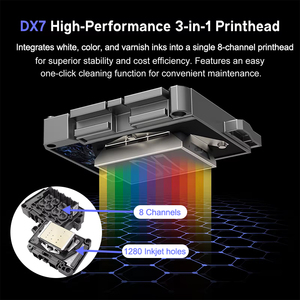 구삼 원 프린트 헤드 Dx7 30cm <span class=keywords><strong>A3</strong></span> 롤 롤 롤 Uv DTF 전송 스티커 프린터 유리 컵 용 작은 병 금속 인쇄 - Product Image 3