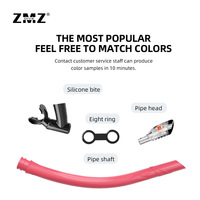 Tuba de plongée en silicone professionnel personnalisé, pliable, portable, tuyau en silicone pour un rangement pratique, ZMZ DIVE S320