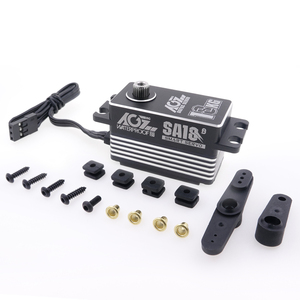 AGFRC SA18 Metal Gear 18KG 8,4 V HV cabrestante inteligente a prueba <span class=keywords><strong>de</strong></span> agua 360 grados perfil bajo programable Digital CLS 25T Servo RC coche Robot - Product Image 4