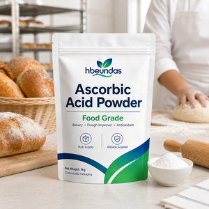 Poudre d'<span class=keywords><strong>acide</strong></span> <span class=keywords><strong>ascorbique</strong></span> de qualité alimentaire, améliorant la pâte à boulangerie, antioxydant, en vrac - Product Image 2