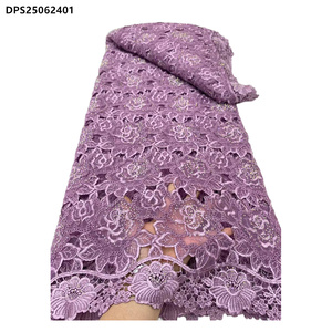 Latest African <strong>Soft</strong> Luxury Guipure <strong>Lace</strong> <strong>Fabric</strong> Nigerian Flower Pattern Guipure Cord <strong>Lace</strong> <strong>Fabric</strong> - Product Image 2