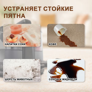 Nettoyeur vapeur portable à main pour la maison, réservoir d'eau amovible en plastique, chaud, froid et vapeur, pour tapis et canapé - Product Image 2