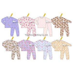 <span class=keywords><strong>Kerui</strong></span> Prêt à expédier Pyjama bébé en bambou à motifs mystère, coffret cadeau, provenant de l'usine, ensemble pyjama en bambou pour enfants - Product Image 3