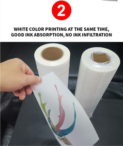 <span class=keywords><strong>Film</strong></span> pour animaux de compagnie 60CM * 100M Direct à Dtf 75U feuille de transfert de chauffage Dtf <span class=keywords><strong>Film</strong></span> t-shirt impression thermique A4/A3 emballage en plastique pour vêtements - Product Image 3