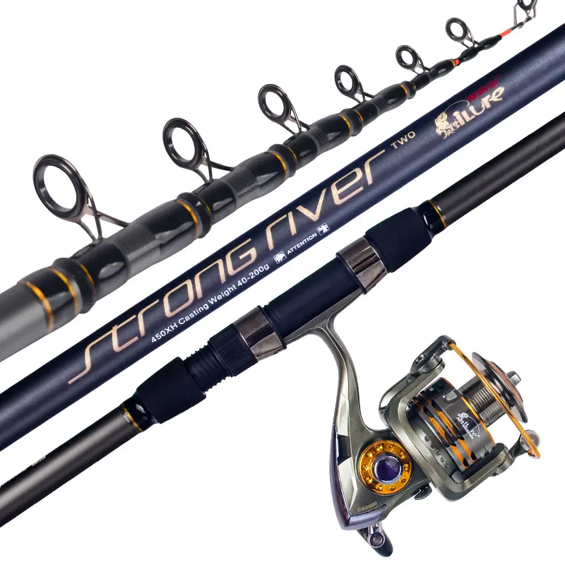 2.1m-5.4m 13 4000-6000 series Fishing reel Telescopic Combo Blank Carbon Fiber Spinning Tools Fly Fishing Rods