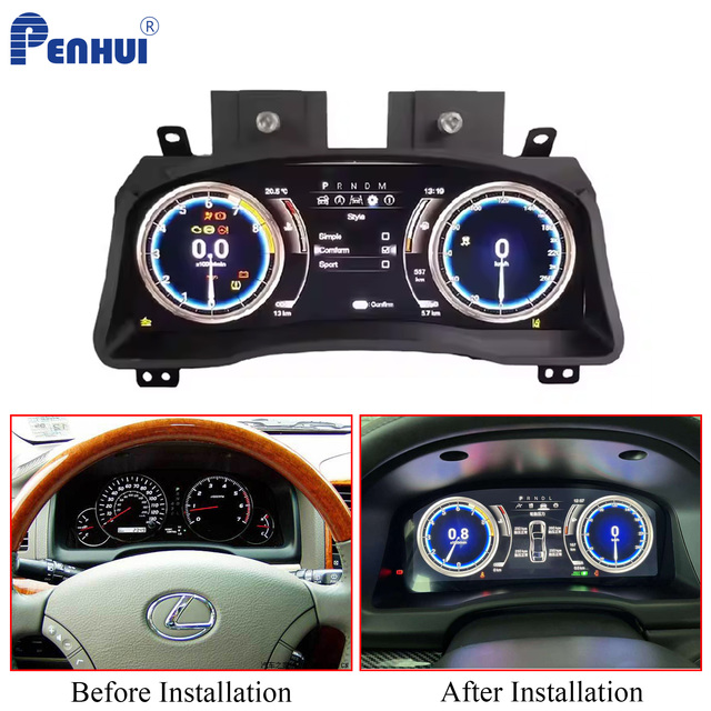 For Toyota Prado 120 for Lexus GX470 2002-2009 New High Quality Digital LCD Instrument Cluster Speedometer Gauge Dashboard