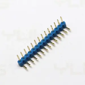 무료 샘플 금도금 핀 헤더 간격 2.0mm 높이 1.0 1.5 2.0mm 위치 2-40pin 헤더 단일 행 직각 커넥터