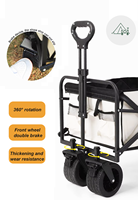 Chariot de camping pliable à prix d'usine, capacité 150 kg, pour commandes en gros aux magasins de détail d'extérieur