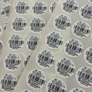 Etiquetas Adhesivas Redondas Anti-Falsificación con Código QR y Código de Barras Variables, Impresión Personalizada para Autenticación de Productos - Product Image 3