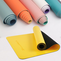 Tapis de yoga professionnel écologique avec sangle de transport personnalisé OEM naturel écologique Pilates et tapis de coussin de yoga en caoutchouc PU