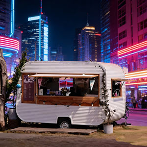 Chariot alimentaire mobile multi-étagères, commercial, direct usine, pour marché nocturne, stand de rue, stockage, vente de snacks et de traiteur - Product Image 2