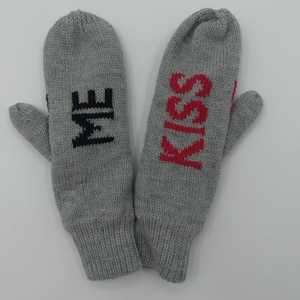 Mitaines unisexes en tricot doublées de <span class=keywords><strong>polaire</strong></span> à doigts complets pour la protection contre le froid en extérieur en automne/hiver - Product Image 1