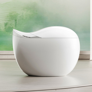 Inodoro Inteligente <span class=keywords><strong>MUBI</strong></span>, Forma Alargada de Huevo, Cerámica, Asiento Calefactado, Secado por Aire, Diseño Biónico de Ballena, <span class=keywords><strong>S</strong></span>-Trap - Product Image 6