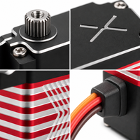 Servomoteur RC pour avion 11KG XQ-S2210F sans noyau 10mm mince haute vitesse étanche engrenage en acier inoxydable 8.4V 0.11-0.15sec/60 Vente en gros
