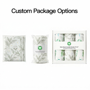 Couverture d'emmaillotage en mousseline 200TC en coton biologique 100% tricoté, doux et respirant, <span class=keywords><strong>à</strong></span> imprimé animal, pour bébé, personnalisable OEM - Product Image 5