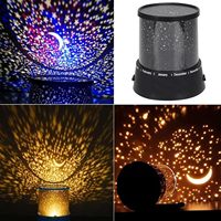 Lámpara Proyector de Estrellas Star Master Negra, Luz Nocturna LED Romántica, Regalo, Proyector de Cielo Cosmético, Lámpara Giratoria con Globo Mini, USB