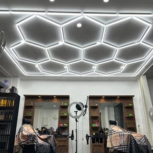 Lámpara de Techo LED Hexagonal para Barbería, Lámpara de Garaje, 110V/220V, Tubo LED Hexagonal para Taller de Detallado de Automóviles - Product Image 3