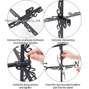 Đồ trang trí kim loại nghệ thuật sắt nghệ thuật trang trí ngoài trời bán chạy xuyên biên giới, kiểu đồng quê, trang trí sân vườn - Product Image 3