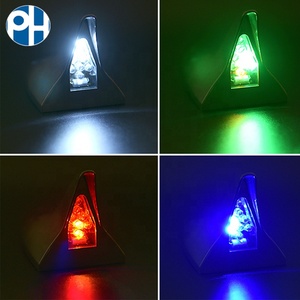 Antenne de voiture à énergie solaire dans le style d'aileron de requin avec feu arrière flash d'avertissement de 8 LED Nouveau produit - Product Image 4