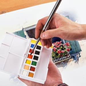 Pinceles <span class=keywords><strong>de</strong></span> <span class=keywords><strong>pintura</strong></span> <span class=keywords><strong>de</strong></span> viaje redondos profesionales Paul Cezanne Pincel <span class=keywords><strong>de</strong></span> artista portátil con mango <span class=keywords><strong>de</strong></span> metal - Product Image 6
