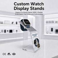 Support d'affichage pour montres en acrylique avec support d'affichage pour montres intelligentes pour présentation sur comptoir