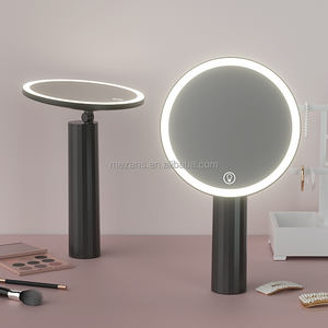 Großhandel LED Make-up Spiegel 200mm Runde Weißlicht ABS Kosmetik spiegel für zu Hause Badezimmer - Product Image 2