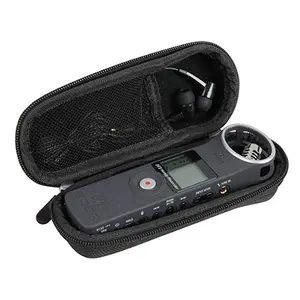 Открытый Fit Pu кожаный цифровой диктофон с активированным голосовым диктофоном, чехол для хранения Eva для цифровых аксессуаров