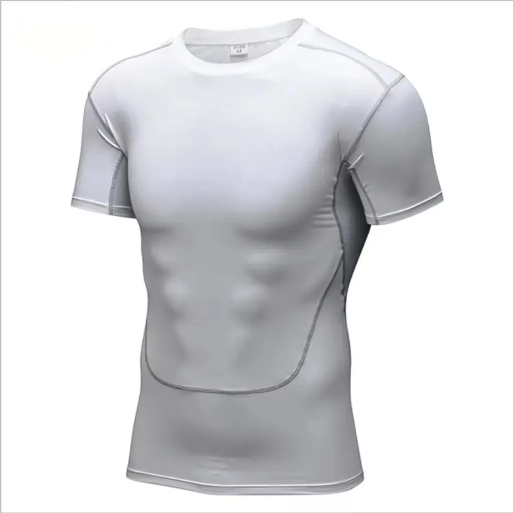 Wholesale T Shirts Short Sleeve Mens Polyester T Shirt Gym Sports Athletic Running Wear T-shirts