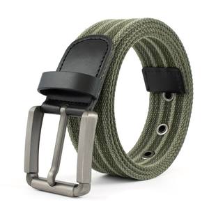 Diseño personalizado deportes Golf béisbol deber algodón trenzado lona tela Metal hebilla cinturón para mujeres - Product Image 3