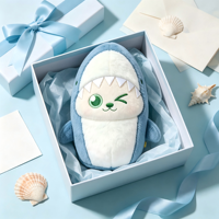 Peluche personnalisée Chat Requin OEM ODM, Poupée en peluche, Mascotte sur mesure pour cadeau d'entreprise en gros