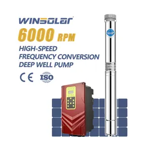 WINSOLAR High Speed Mppt Controller Bore Centrifugal High Pressure Agriculture Solar Water Pump