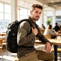 Sac à dos tactique 45L en tissu Cordura imperméable, grande capacité, pour aventures en plein air, randonnée, camping, voyage