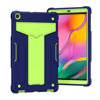 Anti-chute multicolore pour Samsung Galaxy Tab A7 10.4 "T500 T505 3 en 1 Kids With Kickstand Drop Shock Proof Cover Tablet PC