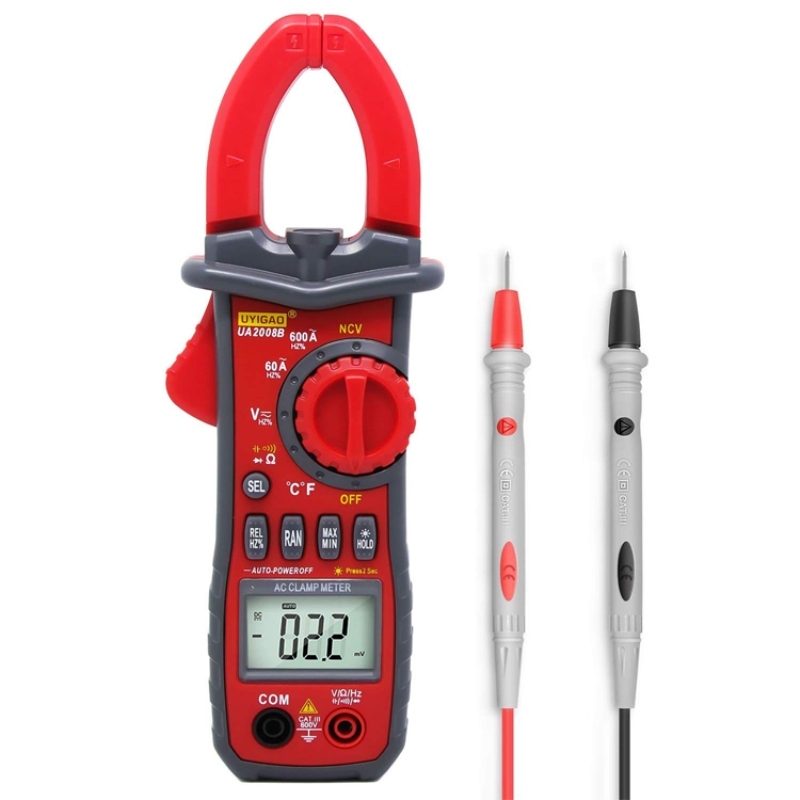 10nF to 100mF Measuring Capacitance Range and 2V to 600V Measuring Voltage Range 600A Current tester Digital Clamp Meter