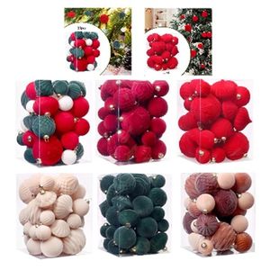 Nouvelle boule de Noël en plastique avec flocons, décorations de Noël à suspendre à l'arbre, ornements, Adornos De Navidad - Product Image 4