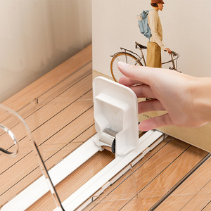 Organisateur de bureau transparent pour livres, type rectangulaire sur pied, pour rangement et présentation de livres au bureau - Product Image 3